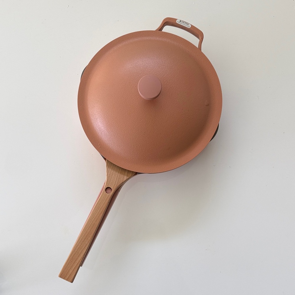 Our Place 10.5” Ceramic Non-Stick Frying Pan with Lid in Spice